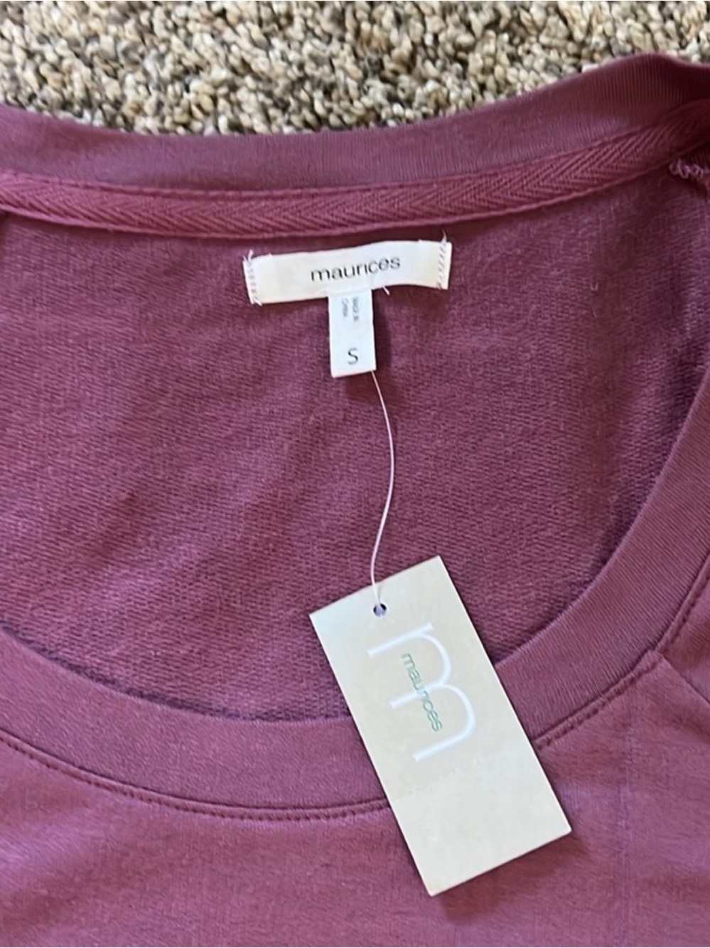Maurice’s women’s long sleeve shirt. Purple. Size small. NWT - Picture 2 of 3